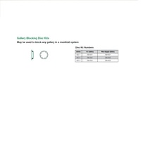 239-253 NUMATICS/AVENTICS BLOCKING DISC<BR>ISO3 SERIES PORTS 1 & 5